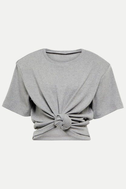Orlina Knotted T-shirt - Grey
