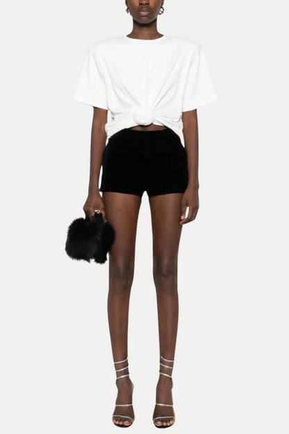 Orlina Knotted T-shirt - White
