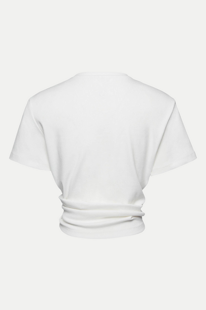 Orlina Knotted T-shirt - White