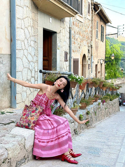 Embroidered Maxi Dress _ Summer Holiday Outfit