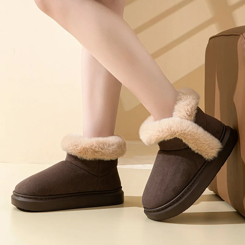 Fur Fluffy Cozy Soft Plush Fuzzy Snow Boot