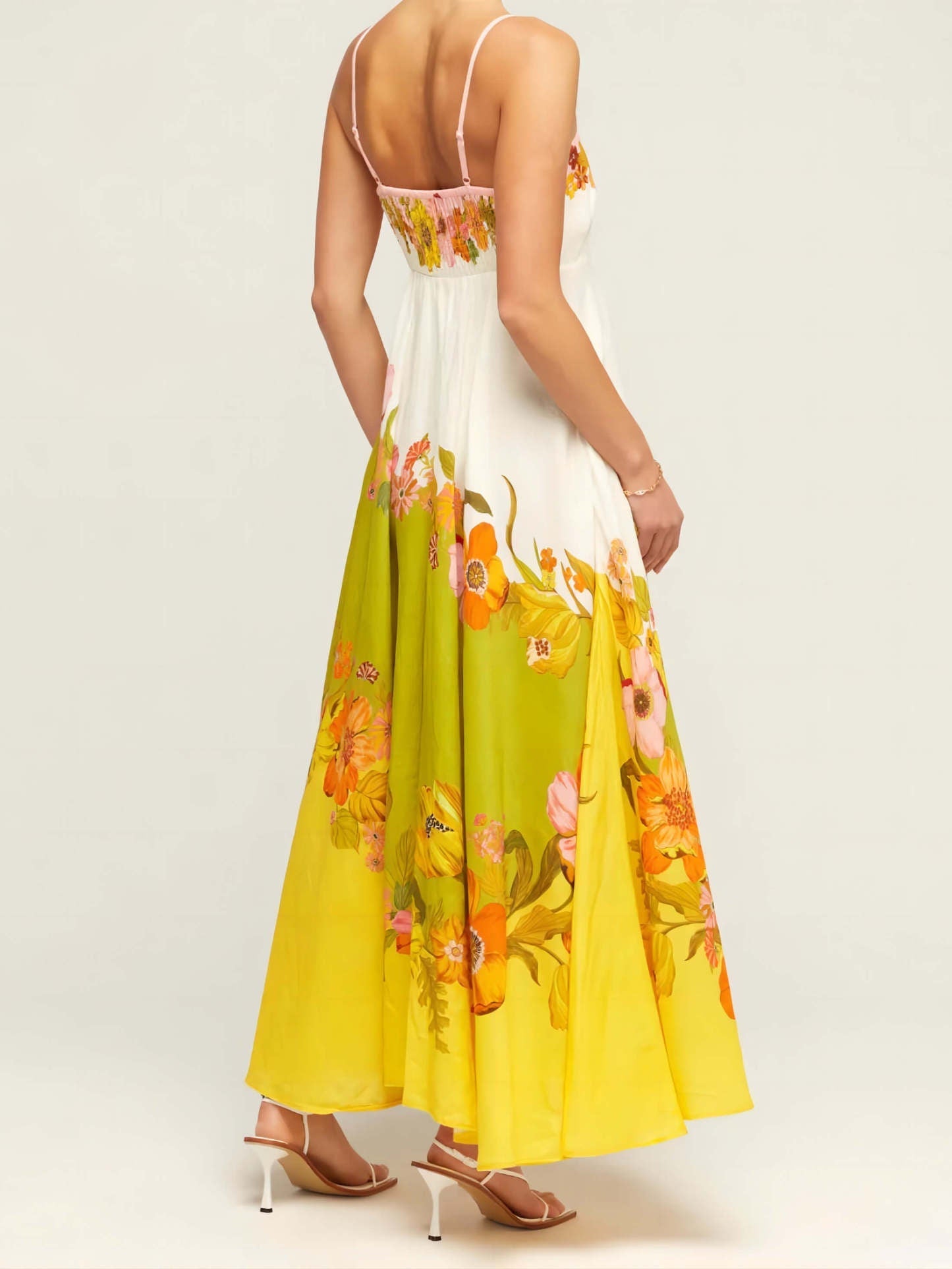 Sophisticated, Modern and Unique Print Strap Midi Dress