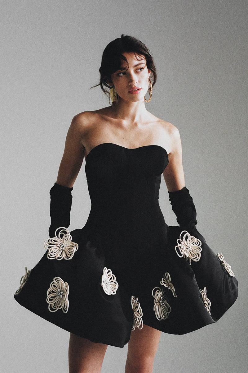 Leona Applique Bandage Mini Dress
