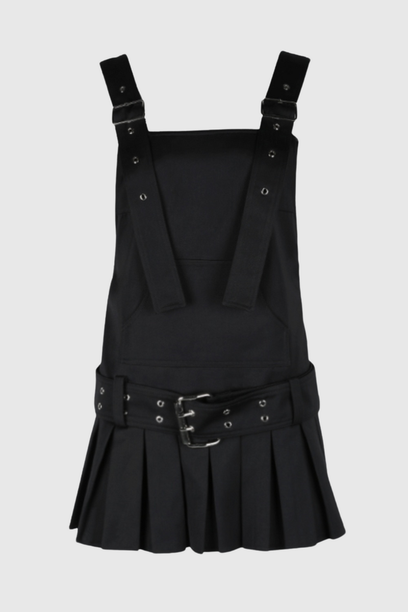 Fahri Belted Overall Mini Dress