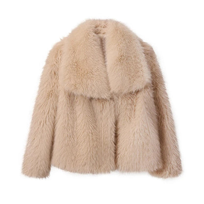 Fake Fox Fur Ins Short Big Collar Cool Fur Coat