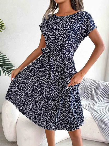 Pleated a Line Long Spring Short High Midi Dresses