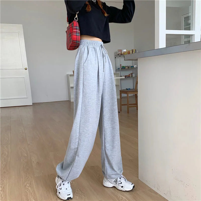 Loose Thin Gray Sporting Sweatpants