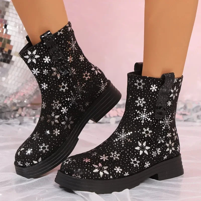 Stylish Latest Designer Comfortable Versatile Punk Goth Snow Boot