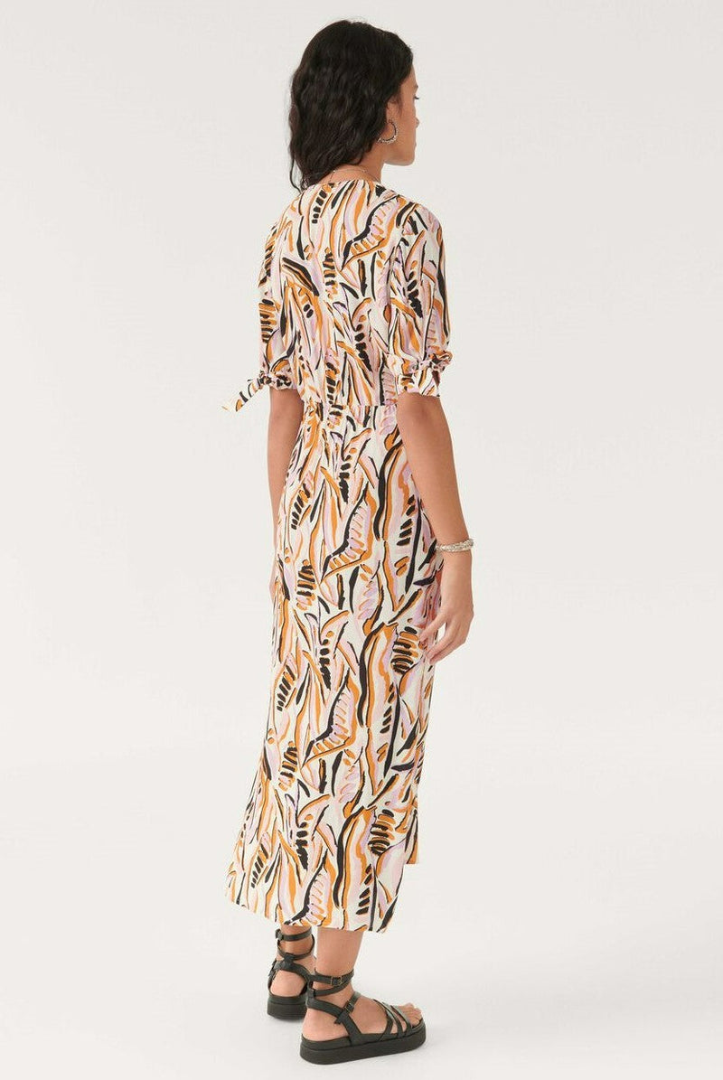 Cut-out Lace Up Midi Dress