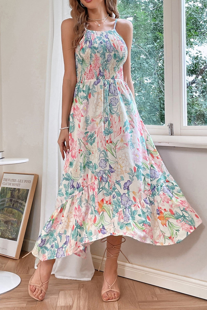 Cami Ruffle Midi Dress
