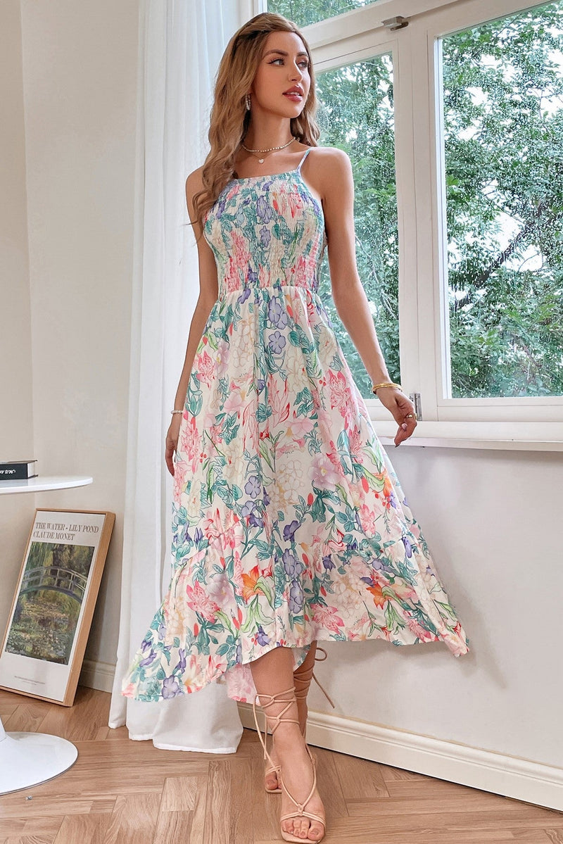 Cami Ruffle Midi Dress