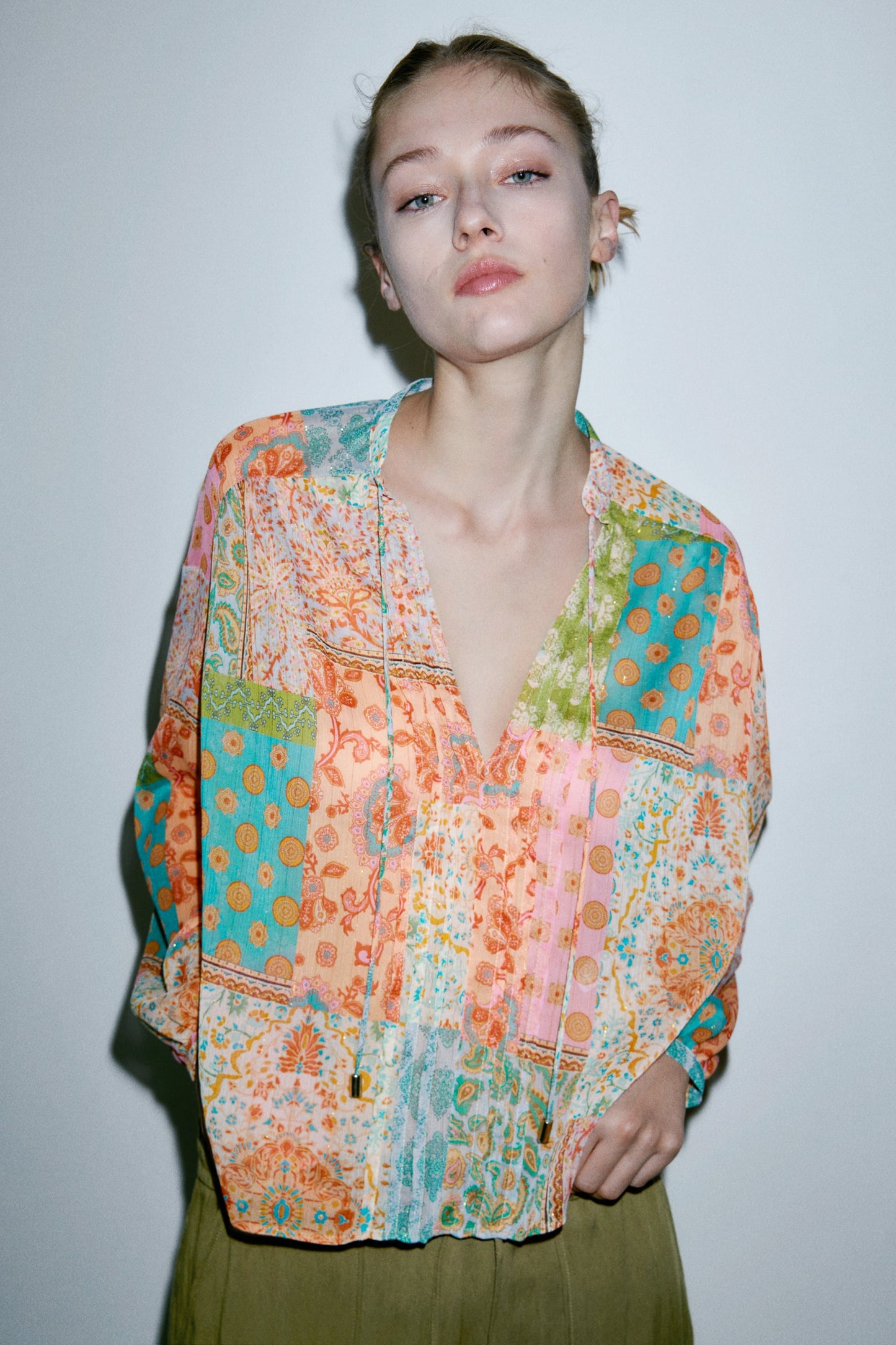 Color Block Blouse