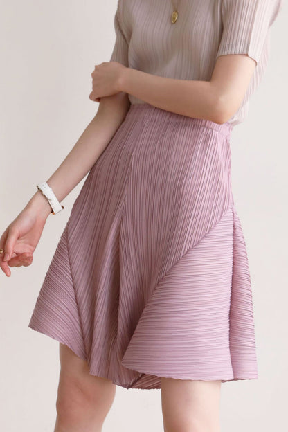 Full Pleated High Waist Shorts