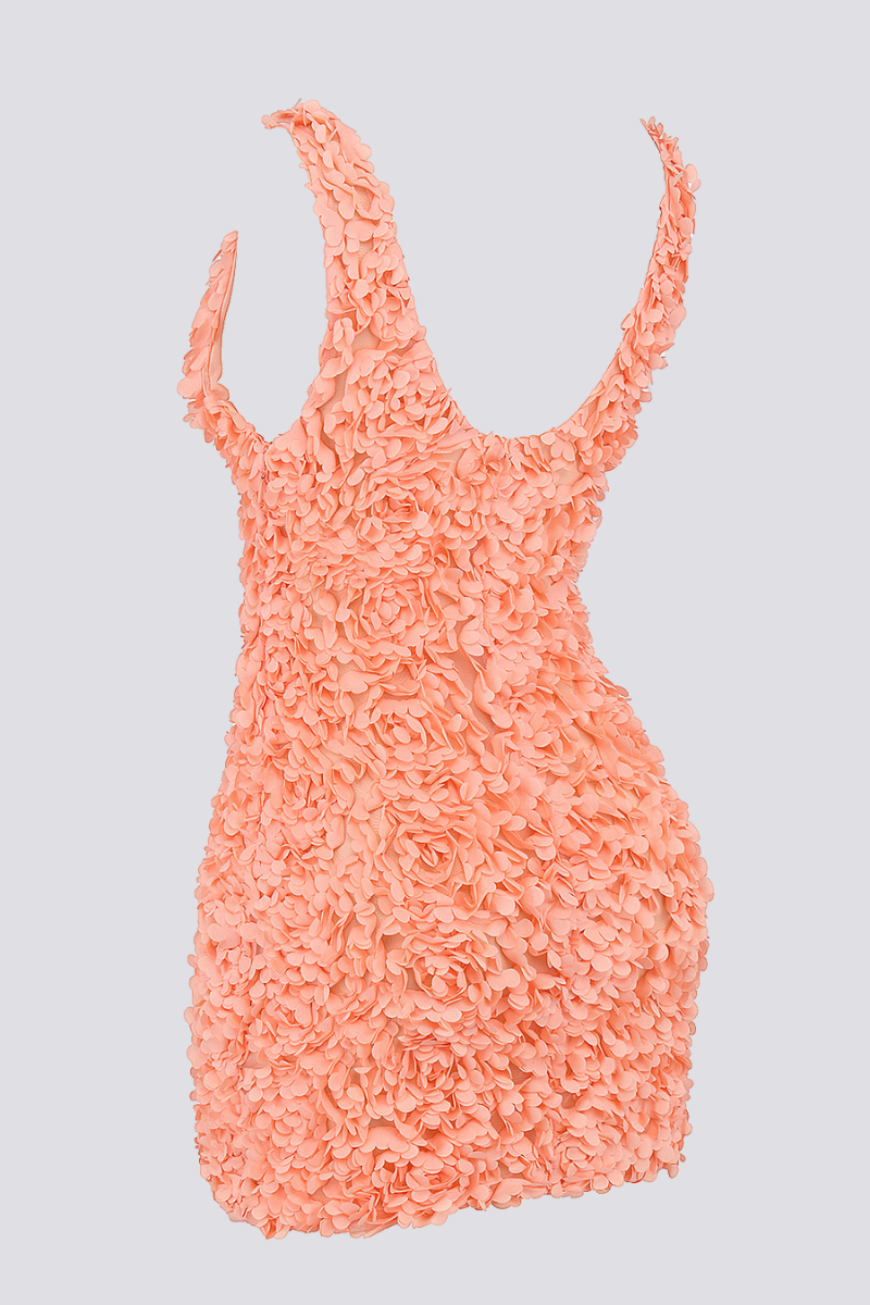 Gaëlle Plunge Neck Mini Dress