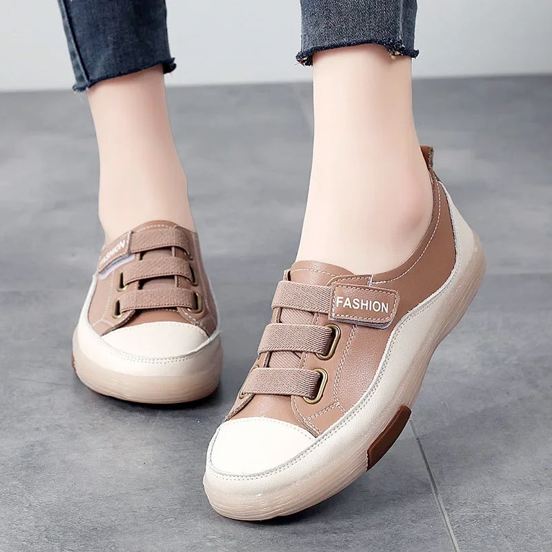 Genuine Leather Slip on Flats Moccasins Spring Autumn Skateboard