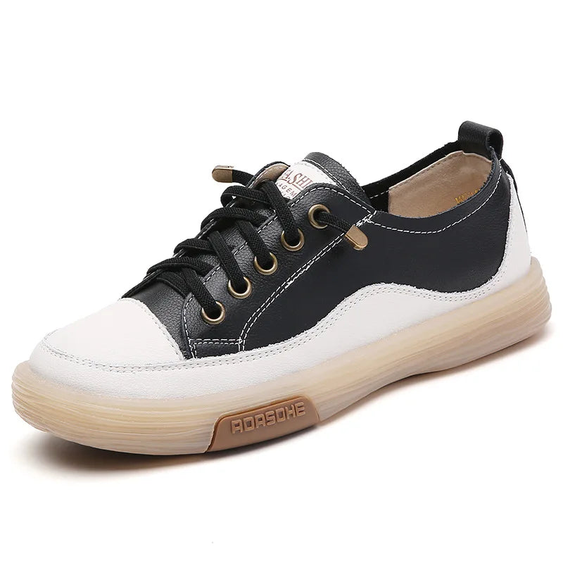 Genuine Leather Slip on Flats Moccasins Spring Autumn Skateboard