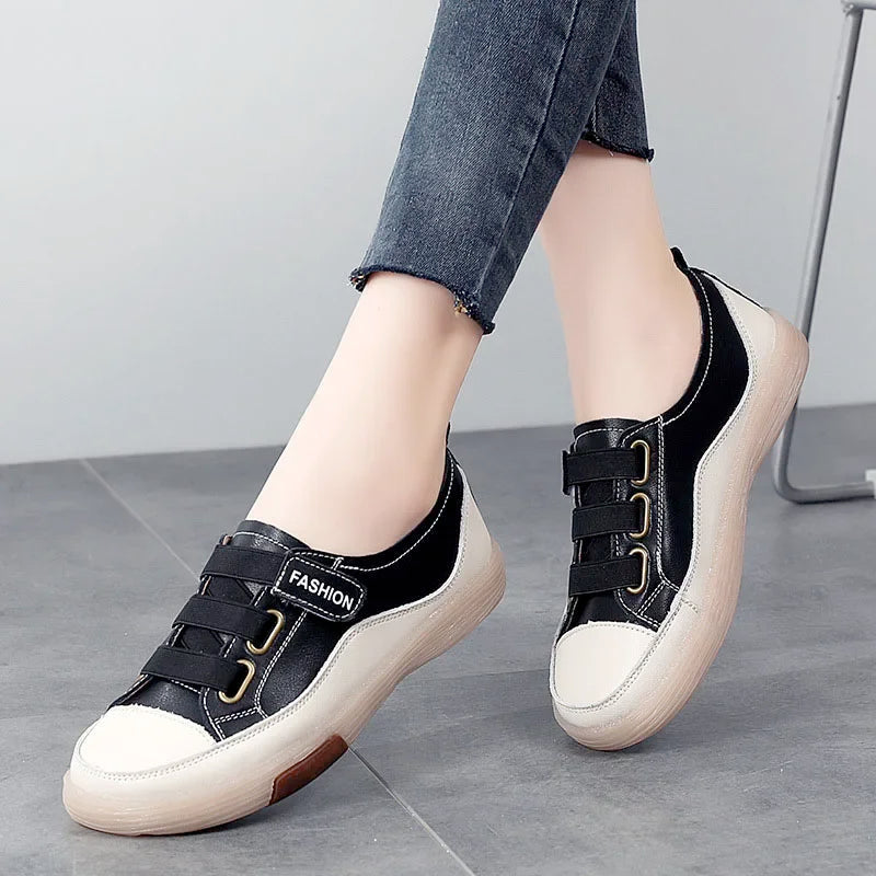 Genuine Leather Slip on Flats Moccasins Spring Autumn Skateboard