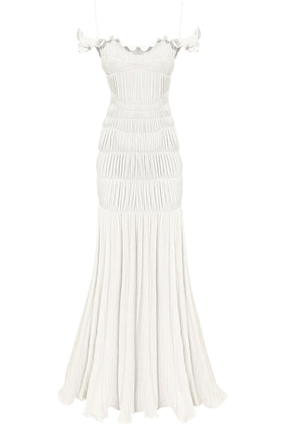Lindsay Off Shoulder Ruffle Maxi Dress