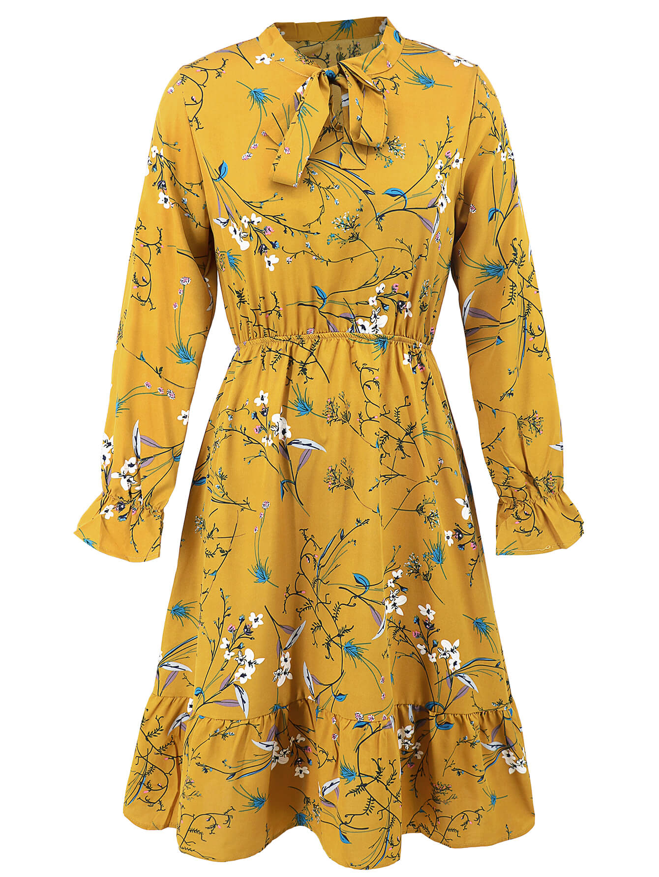 Minka Long Sleeve Midi Dress