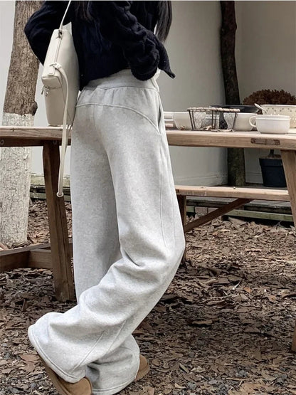 Gray Oversize Sweatpants Korean Harajuku Cotton Jogging Pant