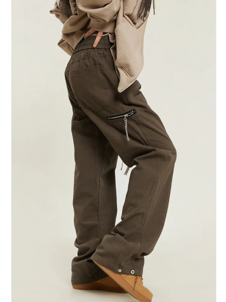 Brown Cargo Y2k Hippie 90s Oversized Pant
