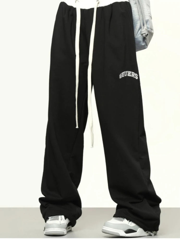 Hippie Y2k Gray Jogger Sports Kpop Harajuku Patchwork Pant