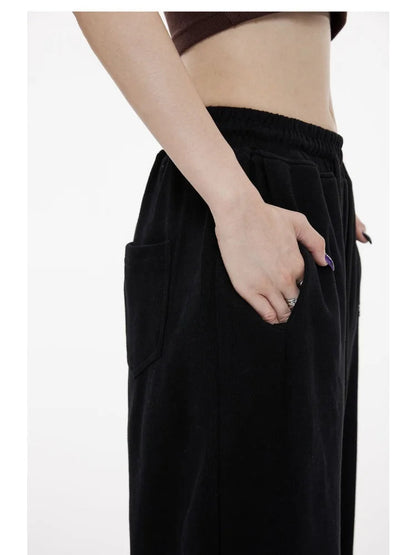 Green Baggy Sweatpants Y2k Hippie Print Jogging Sports Pant