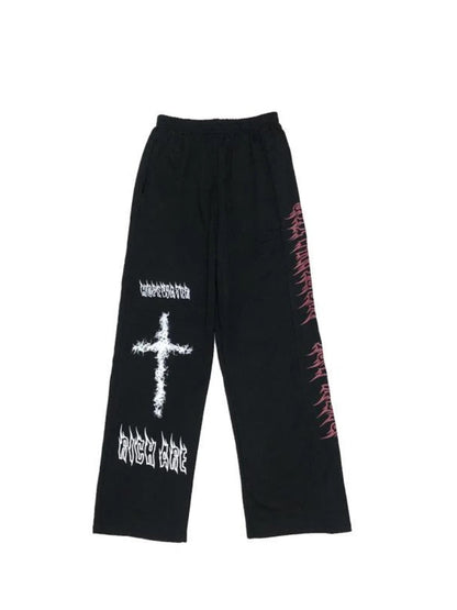 Gothic Wide Harajuku Graffiti Anime Loose Pant