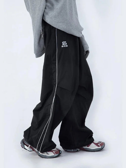 Techwear Black Baggy Sweatpants Oversized Jogging Pant