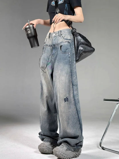 Grunge Korean Style 90s Baggy Y2k Oversize Denim Pant
