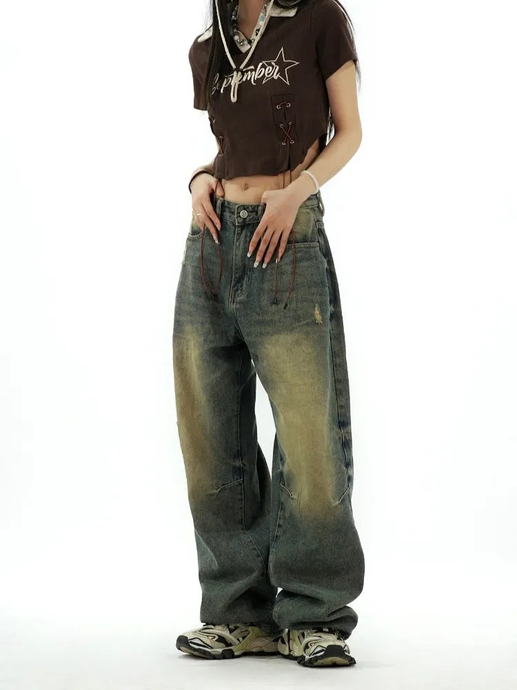 Distressed Baggy Y2k Grunge Oversize Wide Leg Pant