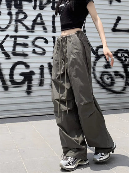 Y2k Cargo American Retro Baggy Sweatpants Oversized Kpop Hippie Pant