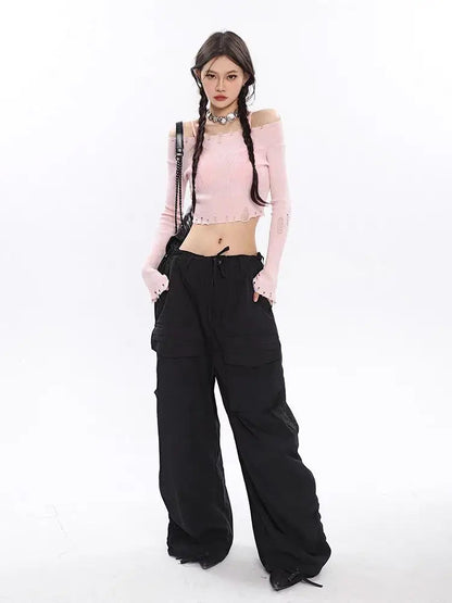 Y2k Parachute Cargo Gyaru Oversize Gorpcore Baggy Pant
