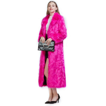 Dressbetty - High Street Long Faux Fur Coat