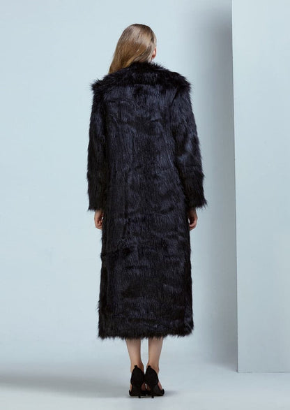 Dressbetty - High Street Long Faux Fur Coat