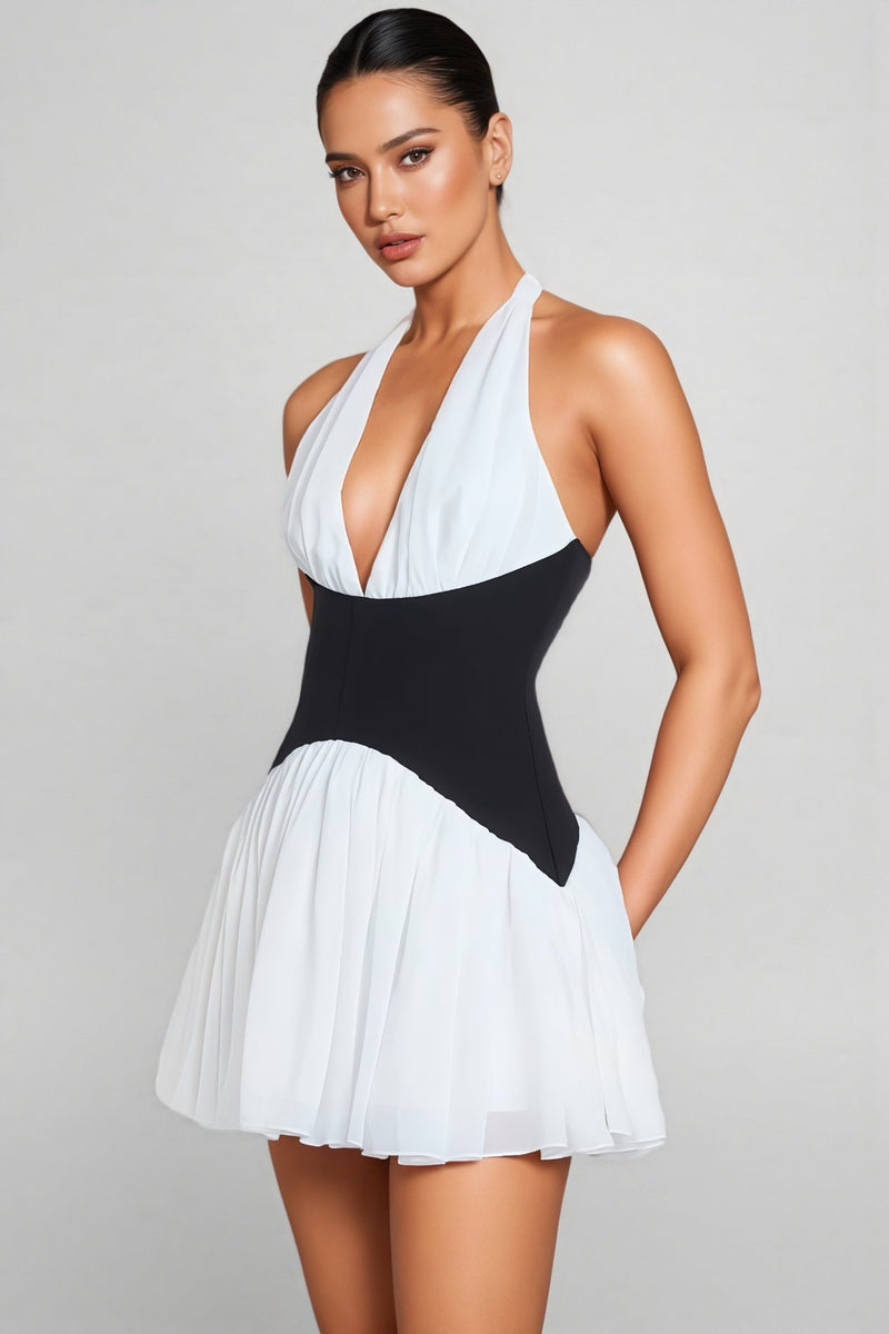 Serela Halter Neck Mini Dress
