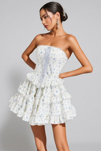 Helena White Cake Tutu Mini Dress