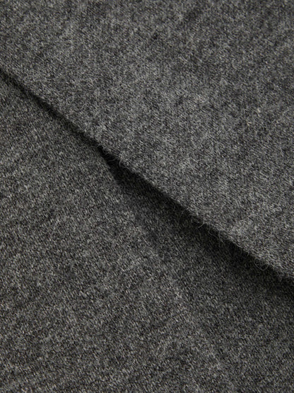 Knit Asymmetrical Neck Split Cardigan