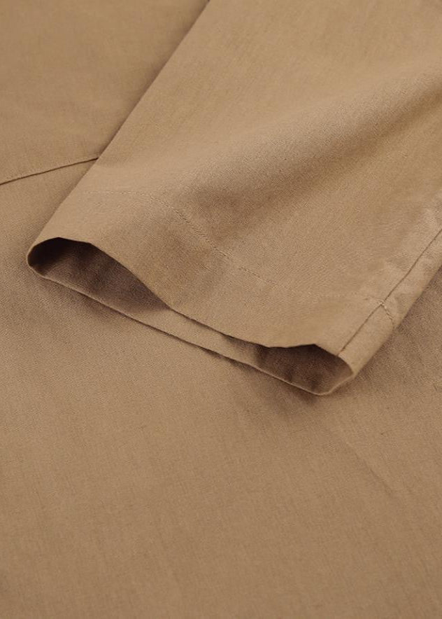 Solea Linen Set - Button-down Shirt & High-waist Shorts