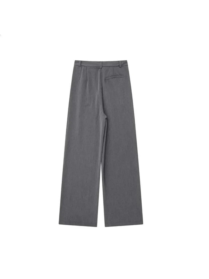 Loose High Waist Straight-leg Pants