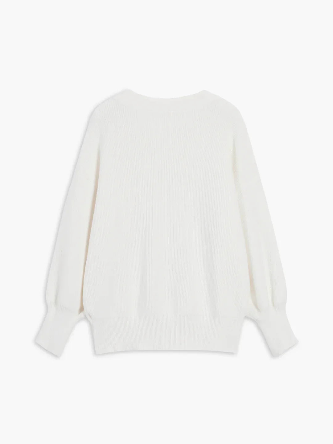 Color Long-sleeved Pearl Oversized Cardigan