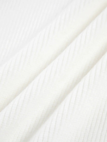Color Long-sleeved Pearl Oversized Cardigan