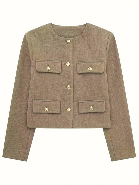 Classic Style Olive Green Cardigan