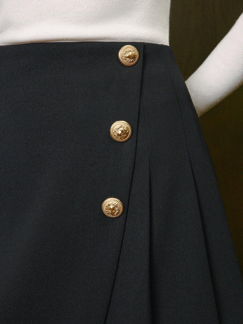 Always Button High Waist Skirt