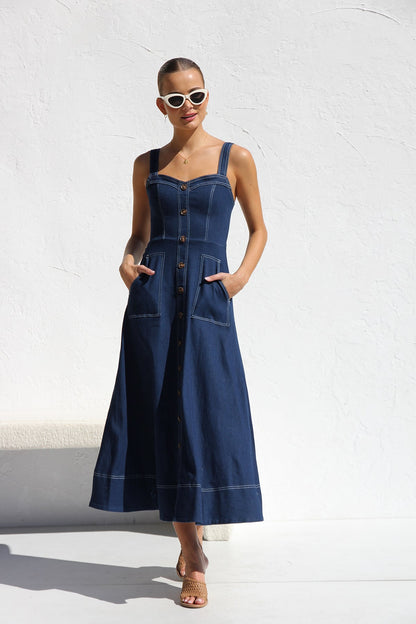 Danielle Dress Indigo Denim