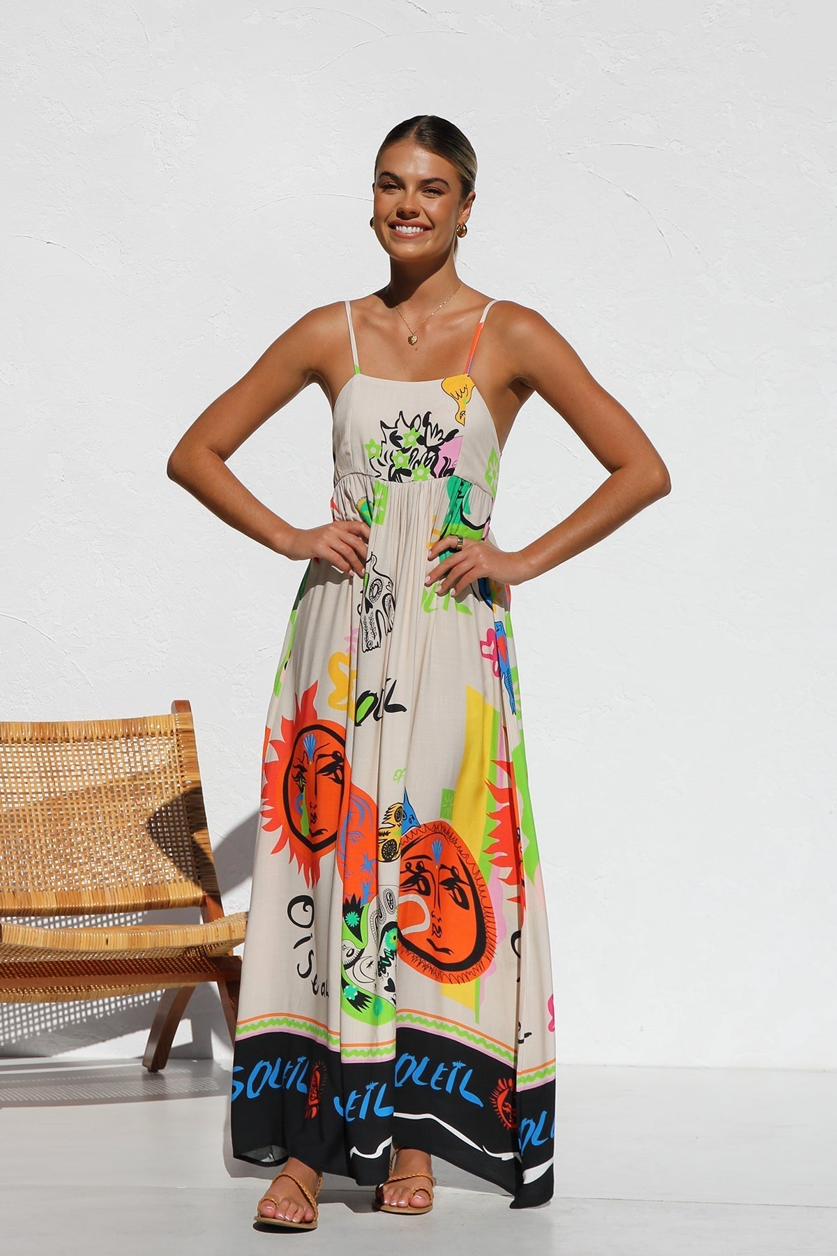 Dasha Dress Orange Multi