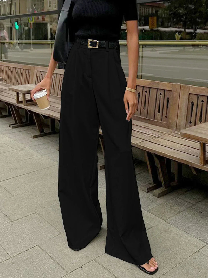 High Waist Drape Pants