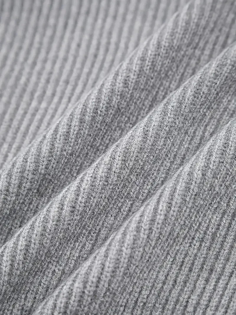 Retro Cross V-neck Knitted Sweater
