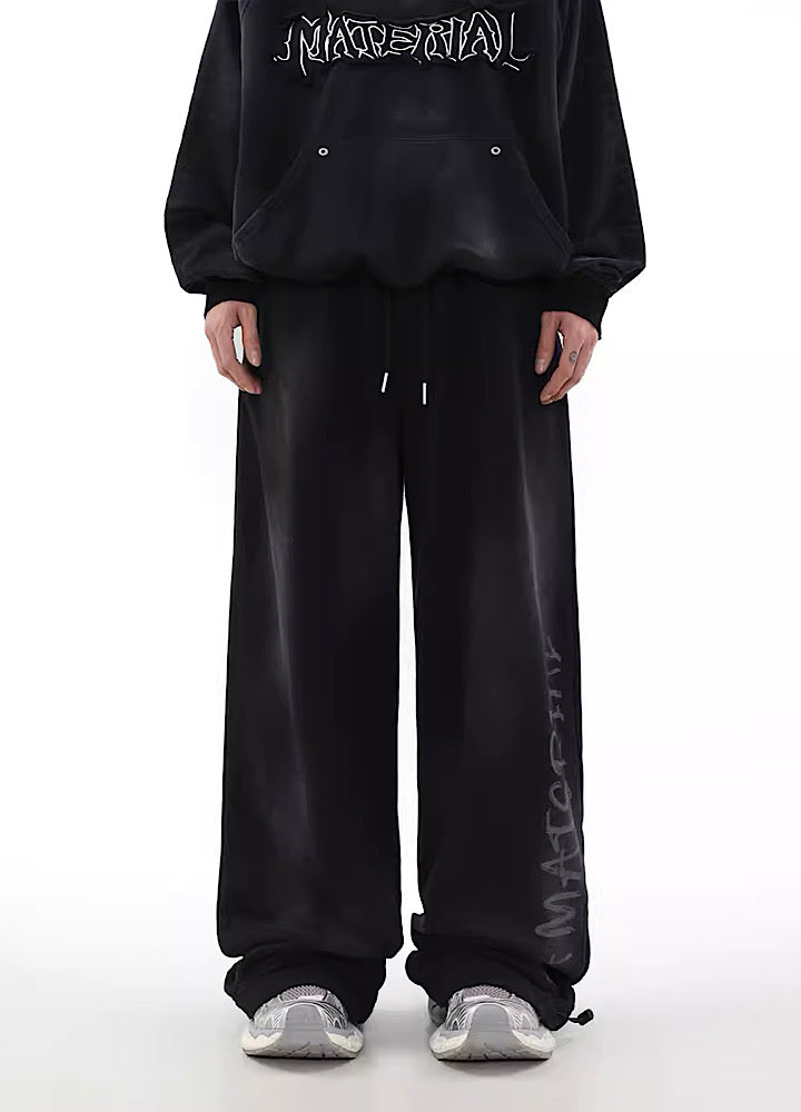 Hip Hop Graffiti Design Drawstring Pants