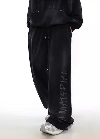 Hip Hop Graffiti Design Drawstring Pants